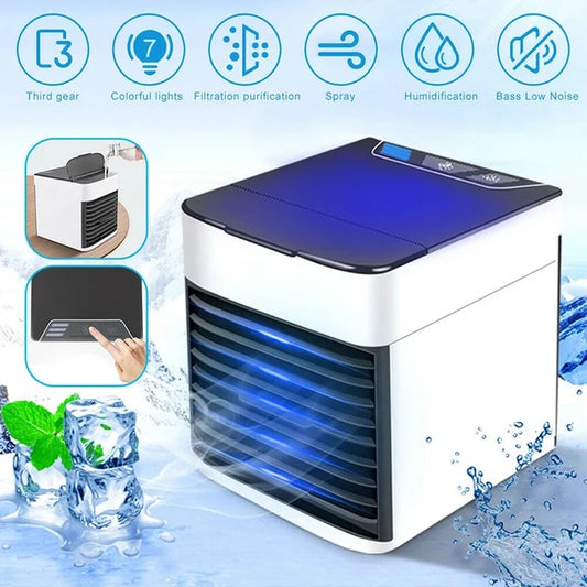 Mini Air Conditioning Cooling Fan Multi-function Usb | Portable Desktop Air Conditioner | 30% off